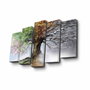 Wallity Cuadro Decorativo en Lienzo 5 Piezas 5PUC-042 Multicolor